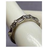 Sterling Silver 925 Cubic Zirconia Ring Size 5