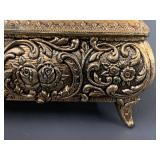 Vintage Ornate Decorative Music Box with Classical Scene