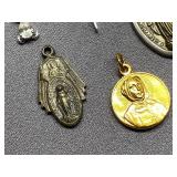 Assorted Religious Jewelry Lot: Crosses and Medals