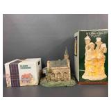 Decorative Collectible Lot: Night Lights & John Hopkins Chapel, Castle Model
