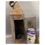 Vintage Rustic Lantern, Flat Iron, Horseshoes & More