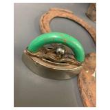 Vintage Rustic Lantern, Flat Iron, Horseshoes & More