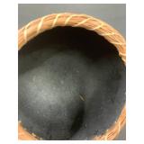 Chinese Sewing Basket and Handcrafted Decorative Gourd With Beaded Woven Lid