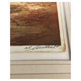 A.F. Mettel Brown & Bigelow Bruton Parish Church Etching