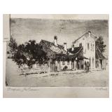 Joseph Pennel Brown and Bigelow Vintage Etching, New Orleans