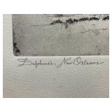 Joseph Pennel Brown and Bigelow Vintage Etching, New Orleans