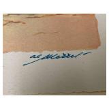 Al Mettel Litho Brown and Bigelow Art Print Borda Church Tasco Mexico