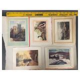 Salesman Sample Brown and Bigelow Art Print Card Collection incl. Audubon Mallard