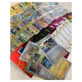 Collection of 200 Pokemon Trading Cards with Rare Holographic and Sleeves