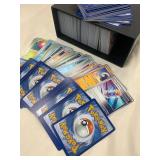 Extensive 400+ Pokemon Trading Card Collection with Storage Box