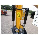 AGT Industrial QK18RXS-C Mini Excavator w/Side Swing Boom, Hydraulic Thumb, Enclosed Cab w/AC