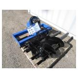 AGT Industrial Skid Steer SSECAG-Y Auger w/6" 12" 14" Augers