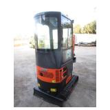 AGT Industrial QH13R Mini Excavator w/Enclosed Cab