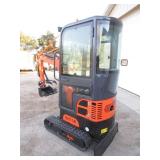 AGT Industrial QH13R Mini Excavator w/Enclosed Cab