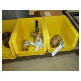 Brass Ball Valves Yellow Bins