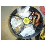 Pail Pack Out Organizer Copper Sweat Fittings