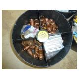 Pail Pack Out Organizer Copper Sweat Fittings