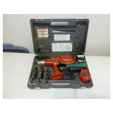 Ridgid Press Tool, 14.4V, Model #100-B, Has Makita Charger, 2 Batteries, 3 Bits