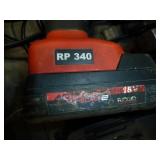 Ridgid Press Tool, 18V, Model RP-340, Comes with 2 Batteries, Charger, 1/2" - 2" Bits