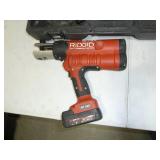 Ridgid Press Tool, 18V, Model RP-340, Comes with 2 Batteries, Charger, 1/2" - 2" Bits