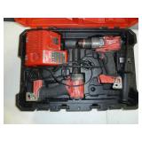 Milwaukee Combo Set, 18V, #3697-22, Impact Driver 1/4" #2953-20, Drill 1/2" Hammer #2804-20, No Batteries, 1 Charger