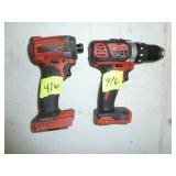 Milwaukee Combo, 18V, Drill #2606-20, Impact #2953-20