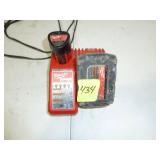 Milwaukee Charger with 20-18V Batteries, M12V