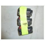 Milwaukee Red Lithium Batteries x3, M18, XC 5.0, 3 Batteries Total One Price