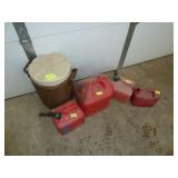 Igloo Water Cooler & Gas cans