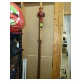 Chain Hoist Hanging On Wall