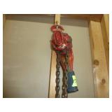 Chain Hoist Hanging On Wall
