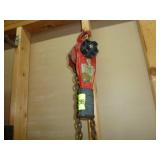 Chain Hoist Hanging On Wall