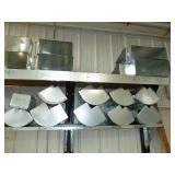 HVAC Duct Transitions East Wall Shelves