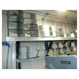 HVAC Duct Transitions East Wall Shelves