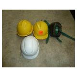 Hard Hats x 3 & Knee Pads