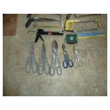 Malco Tin Snips, Hacksaws, Caulk Gun