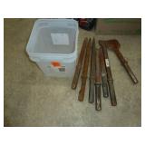 Pail of Jack Hammer Bits