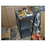 Assorted Drill Bits & Storage Shelf