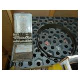 Assorted Drill Bits & Storage Shelf