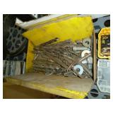 Assorted Drill Bits & Storage Shelf