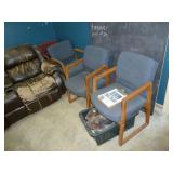 Leather Couches x 2 & Chairs