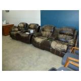 Leather Couches x 2 & Chairs