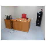 Office #1 Desk & File Cabinet