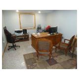 Office #3 Desk & Cabinets