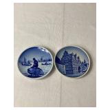 Royal Copenhagen 3" Porcelain Plates Plaquettes