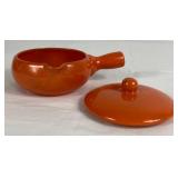 Red Wing Pottery Soup Bowl Crocks with Handles and 2 lids
