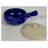 Red Wing Pottery Soup Bowl Crocks with Handles and 2 lids