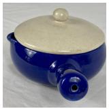 Red Wing Pottery Soup Bowl Crocks with Handles and 2 lids