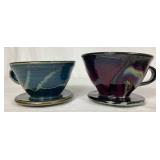 Pottery Collection - Pour Over Coffee Makers, Chip & Dip Bowl, and Plates/Bowls