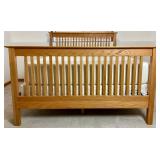 Amish Made Queen Headboard & Footboard plus Two 3 Drawer Nightstands Modern Furniture Mfg. The Board Store